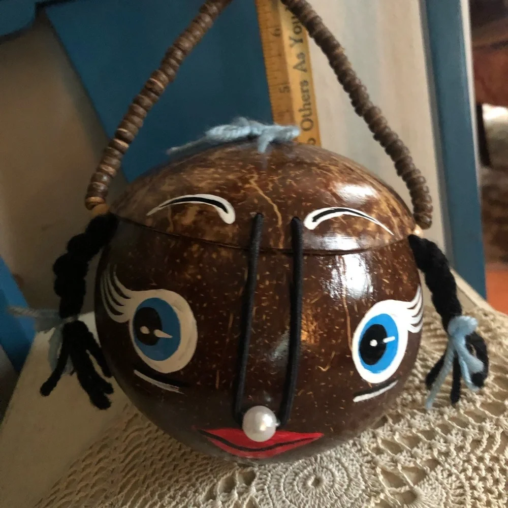 Vintage Coconut Girl Bag